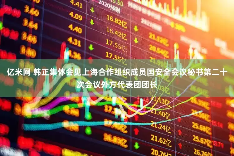 亿米网 韩正集体会见上海合作组织成员国安全会议秘书第二十次会议外方代表团团长